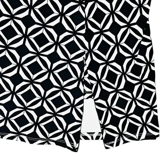 Anthony’s Resort By Lulu-B Geo Skirt Skort UPF 50+ Bottom/Slit/Zip Pull On 1X - Picture 3 of 10